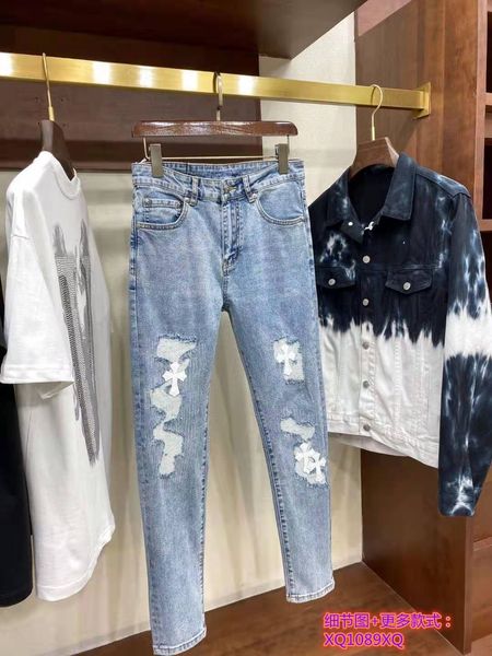 brand crosin leather ch/romeheartsspring / summer 21 new croce cross label wash damage patch stretch light color slim fit j, Blue
brand crosin leather ch/romeheartsspring / summer 21 new croce cross label wash damage patch stretch light color slim fit j, Blue