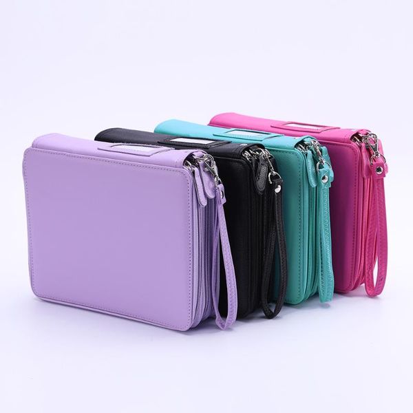pencil cases 120 slot portable colored case holder 4 layer zipper large capacity shockproof pu stationery art supplies
pencil cases 120 slot portable colored case holder 4 layer zipper large capacity shockproof pu stationery art supplies