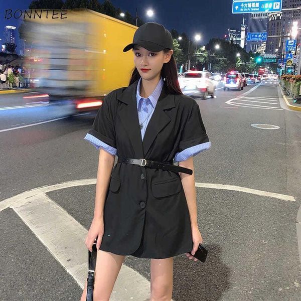 women's suits & blazers women pockets notched office lady formal loose x-long bf summer casual outwear college belt fashion breathable, White;black
women's suits & blazers women pockets notched office lady formal loose x-long bf summer casual outwear college belt fashion breathable, White;black