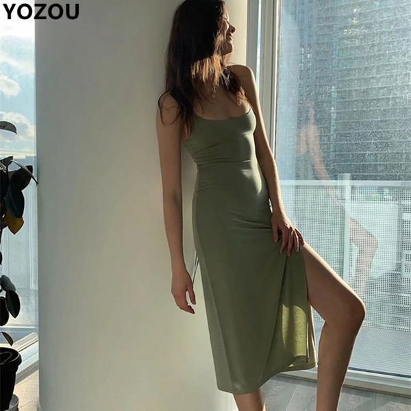 casual dresses solid black purple green slit midi light summer women's dress 2021 elegant bodycon wrap backless strappy bandage sundres, Black;gray
casual dresses solid black purple green slit midi light summer women's dress 2021 elegant bodycon wrap backless strappy bandage sundres, Black;gray