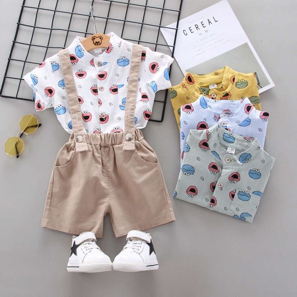 boys' shirt short sleeve 2020 summer new middle and small handsome suspenders suit korean children's wear, Blue
boys' shirt short sleeve 2020 summer new middle and small handsome suspenders suit korean children's wear, Blue