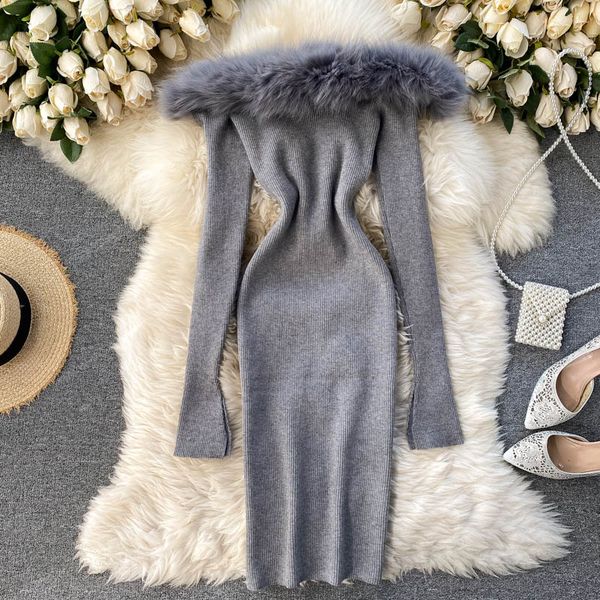 strapless knitted dress women split long sleeve slash neck slim pencil dress winter bodycon off shoulder sweater dress, Black;gray
strapless knitted dress women split long sleeve slash neck slim pencil dress winter bodycon off shoulder sweater dress, Black;gray