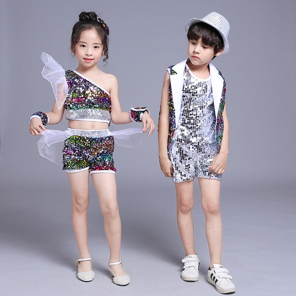 new childrens cheerleading drum show jazz hip dance costume modern dance costume sequins, Black;red
new childrens cheerleading drum show jazz hip dance costume modern dance costume sequins, Black;red