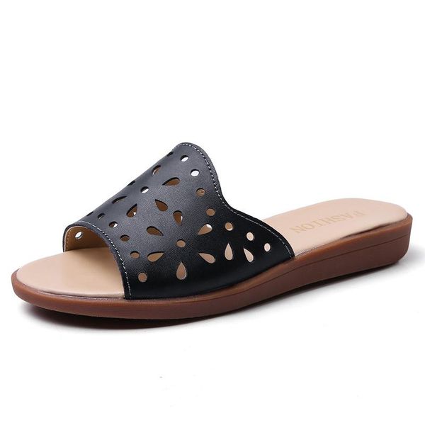women slippers 2021 summer soft leather footwear fashion female flat outdoor slides casual sandals ladies beach slippers shoes, Black
women slippers 2021 summer soft leather footwear fashion female flat outdoor slides casual sandals ladies beach slippers shoes, Black