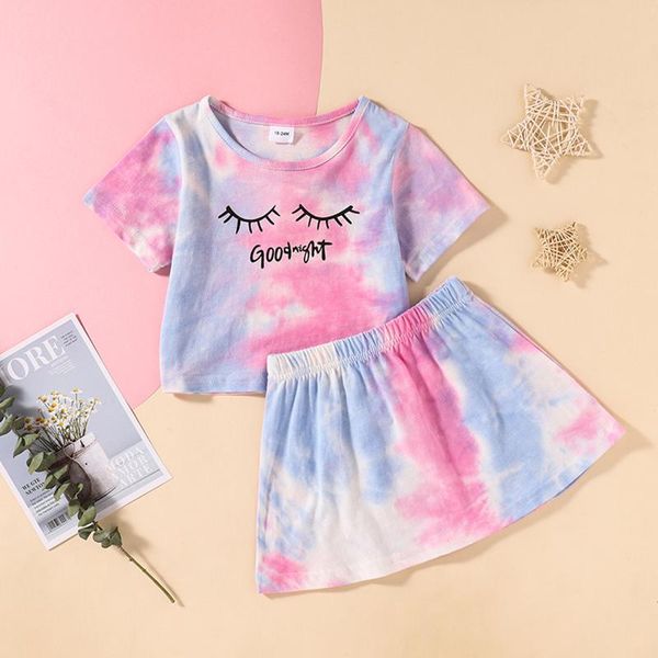 clothing sets summer baby girls clothes tie dye two piece suits short sleeve toddler t shirt + skirt children's, White
clothing sets summer baby girls clothes tie dye two piece suits short sleeve toddler t shirt + skirt children's, White