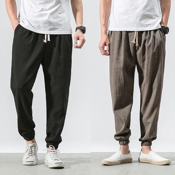 cotton joggers solid harem women pants summer fitness casual ankle length trousers streetwear loose male d4, Black
cotton joggers solid harem women pants summer fitness casual ankle length trousers streetwear loose male d4, Black