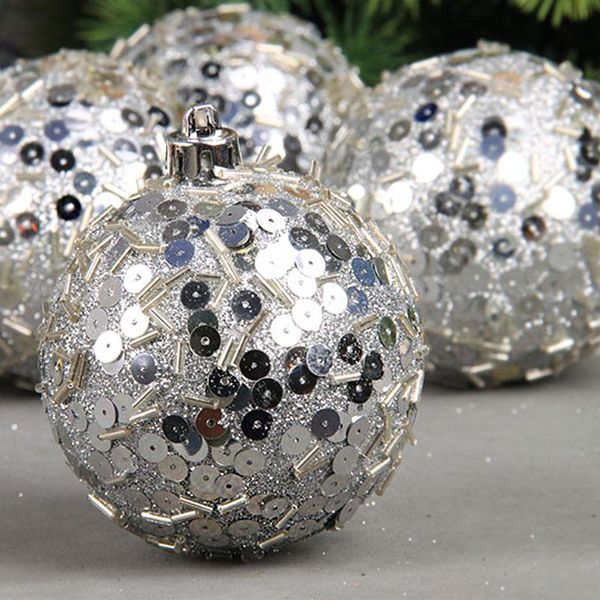 party decoration 6pcs creativity christmas ball silver sequin pendant plastic hollow ornaments year wedding gift home charm
party decoration 6pcs creativity christmas ball silver sequin pendant plastic hollow ornaments year wedding gift home charm