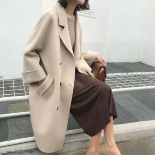 women's fur & faux fashion korean long coat ladies loose slim oversized white winter women casual simple plus size wool s female 6, Black
women's fur & faux fashion korean long coat ladies loose slim oversized white winter women casual simple plus size wool s female 6, Black