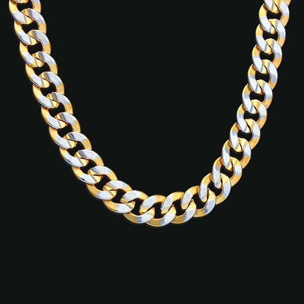 chains curb link chain necklace 2 color 18k gold classic mens jewelry 24", Silver
chains curb link chain necklace 2 color 18k gold classic mens jewelry 24", Silver
