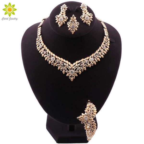 new arrival dubai wedding necklace for women african jewelry sets bracelet earrings ring bridal design gold color jewelery set h1022, Silver
new arrival dubai wedding necklace for women african jewelry sets bracelet earrings ring bridal design gold color jewelery set h1022, Silver