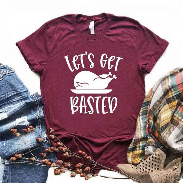 lets get basted thanksgiving mens t shirts and women cotton casual funny lady yong girl tee 6 color a 1070, White;black
lets get basted thanksgiving mens t shirts and women cotton casual funny lady yong girl tee 6 color a 1070, White;black