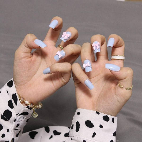false nails fake medium and long light blue butterfly wearing nail stickers finished 24 with glue, Red;gold
false nails fake medium and long light blue butterfly wearing nail stickers finished 24 with glue, Red;gold