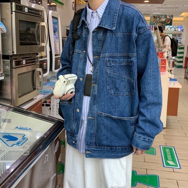 2021 spring blue men's fashion casual pocket denim jackets mens streetwear hip-hop bomber jacket men m-2xl gl7d, Black;brown
2021 spring blue men's fashion casual pocket denim jackets mens streetwear hip-hop bomber jacket men m-2xl gl7d, Black;brown