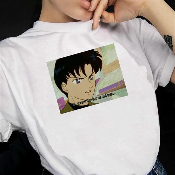 summer fashion sailor moon womens t shirts tuxedo mask manga grunge aesthetic graphic tee tumblr 90s top, White
summer fashion sailor moon womens t shirts tuxedo mask manga grunge aesthetic graphic tee tumblr 90s top, White