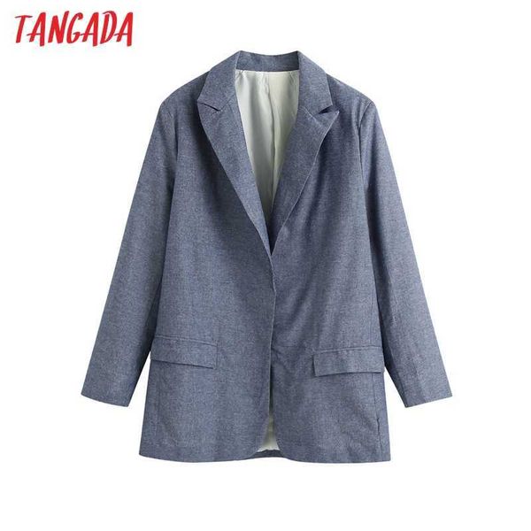 tangada women solid blazer coat vintage notched collar pocket fashion female casual chic be262 210609, White;black
tangada women solid blazer coat vintage notched collar pocket fashion female casual chic be262 210609, White;black