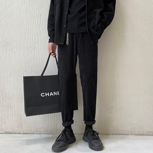 men's pants 2021 fashion trend casual slim fit elastic solid color straight black trousers plus size 28-36
men's pants 2021 fashion trend casual slim fit elastic solid color straight black trousers plus size 28-36