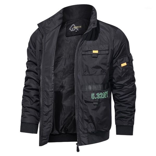 men's jackets 2021 military jacket men spring autumn cotton pilot coat army bomber multi pockets cargo flight male, Black;brown
men's jackets 2021 military jacket men spring autumn cotton pilot coat army bomber multi pockets cargo flight male, Black;brown