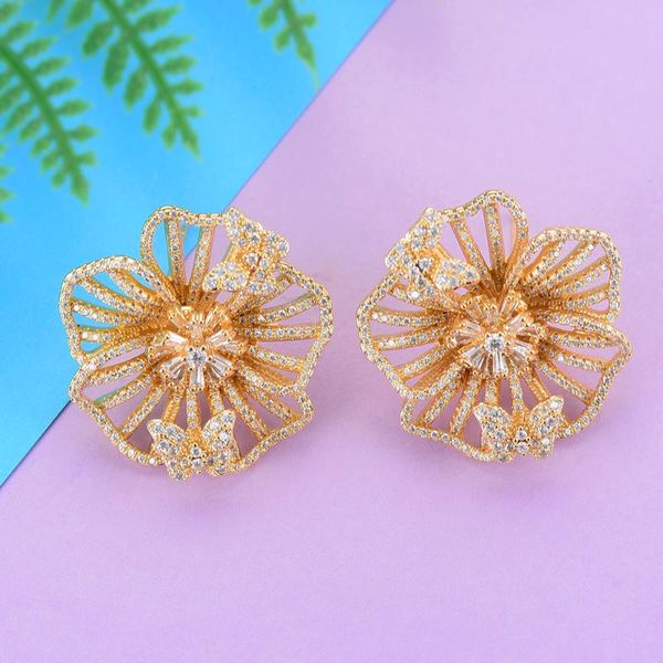 stud 26*26 mm trendy nigerian wedding earrings for women full cubic zirconia inlaid fashion jewelry statement, Golden;silver
stud 26*26 mm trendy nigerian wedding earrings for women full cubic zirconia inlaid fashion jewelry statement, Golden;silver
