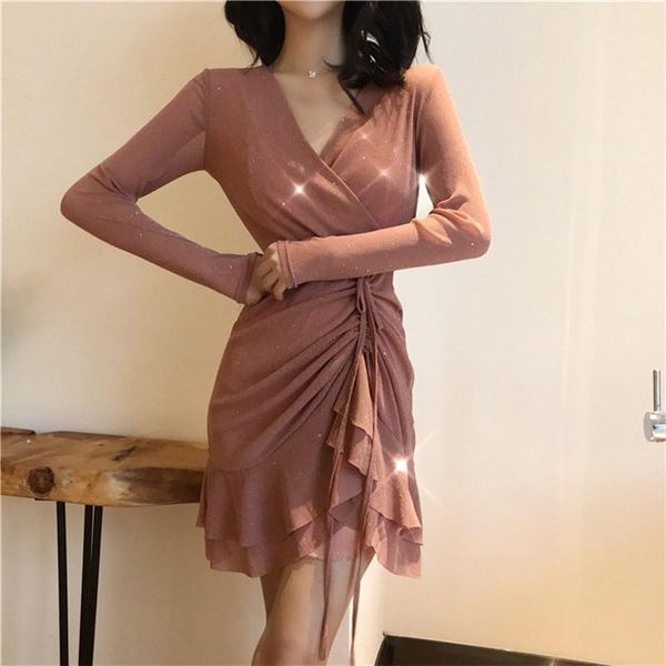 casual dresses 2021 fashion women v ncek solid sequined glitter stitching shining club a-line long sleeved mini dress for female, Black;gray
casual dresses 2021 fashion women v ncek solid sequined glitter stitching shining club a-line long sleeved mini dress for female, Black;gray