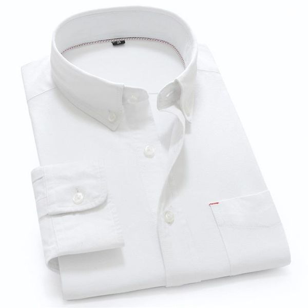 men's casual shirts white 100% cotton oxford for men long sleeve solid business mens dress shirt button collar plain man's clothin, White;black
men's casual shirts white 100% cotton oxford for men long sleeve solid business mens dress shirt button collar plain man's clothin, White;black