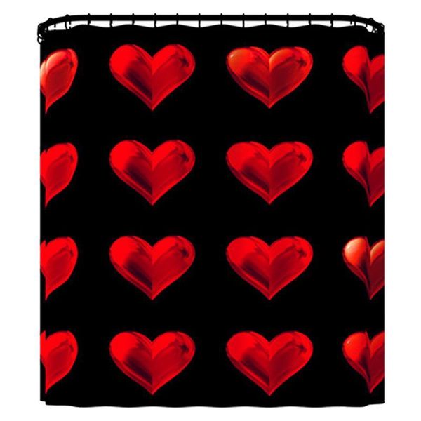 71x71 "12 hook shower curtain valentine's day heart heart romantic dream creative red black bathroom decor quick dry
71x71 "12 hook shower curtain valentine's day heart heart romantic dream creative red black bathroom decor quick dry