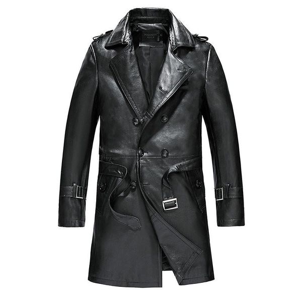 men's leather & faux genuine jacket spring autumn men real sheepskin coat windbreaker long chaqueta hombre wzm11994 my1799, Black
men's leather & faux genuine jacket spring autumn men real sheepskin coat windbreaker long chaqueta hombre wzm11994 my1799, Black