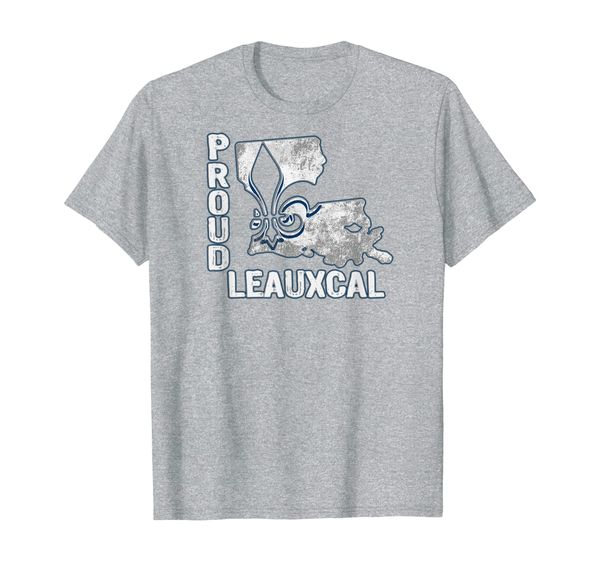 louisiana state proud leauxcal local fleur de lis t-shirt, White;black 
louisiana state proud leauxcal local fleur de lis t-shirt, White;black