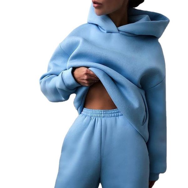 women's two piece pants 2021 pure color fashion casual hooded sweater suit spring/autumn long-sleeved colorful plus size urban pant sui, White
women's two piece pants 2021 pure color fashion casual hooded sweater suit spring/autumn long-sleeved colorful plus size urban pant sui, White