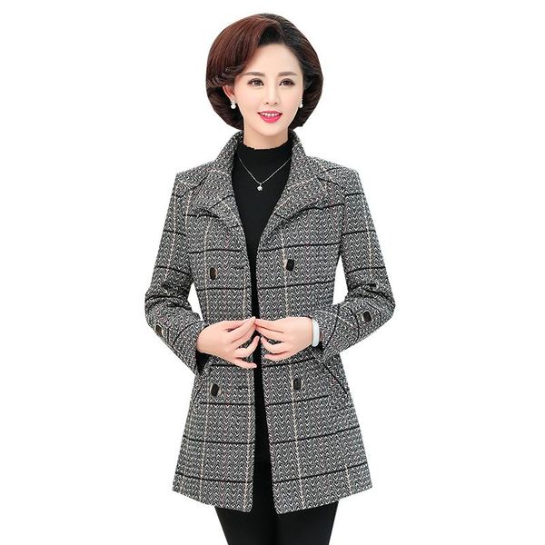 women's jackets 2021 fashion windbreaker coat mid-long large size 5xl plaid jacket middle-aged autumn casual versatile mother loaded a1, Black;brown
women's jackets 2021 fashion windbreaker coat mid-long large size 5xl plaid jacket middle-aged autumn casual versatile mother loaded a1, Black;brown
