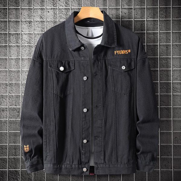men jacket coat loose jacket fattening embroidered coat trend large size men autumn and winter new leisure, Black;brown
men jacket coat loose jacket fattening embroidered coat trend large size men autumn and winter new leisure, Black;brown