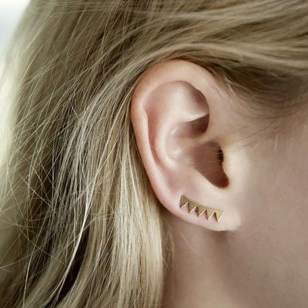 stud minimalist sequins triangle earrings for women ear climbers crawlers gifts boucle d'oreille party earings jewelry, Golden;silver
stud minimalist sequins triangle earrings for women ear climbers crawlers gifts boucle d'oreille party earings jewelry, Golden;silver