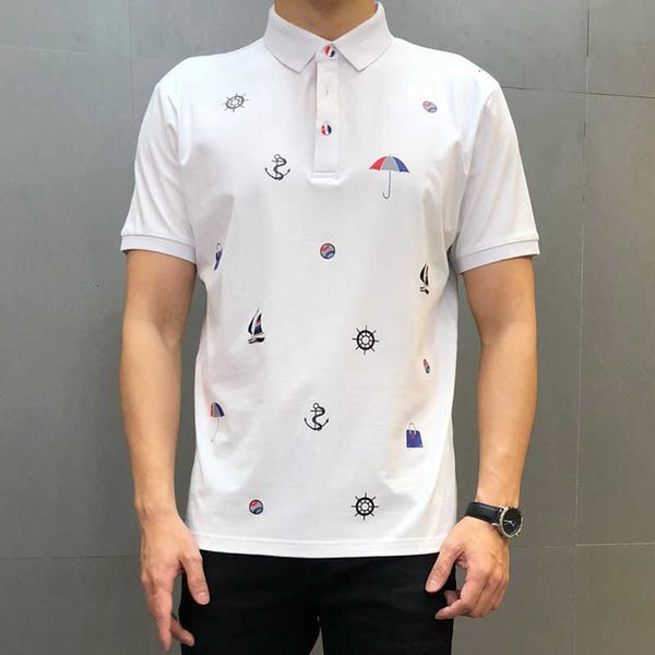 men's polos brand polo shirt summer short sleeve classic homme clothing casual cotton luxury designer slim print fashion s2q3, White;black
men's polos brand polo shirt summer short sleeve classic homme clothing casual cotton luxury designer slim print fashion s2q3, White;black