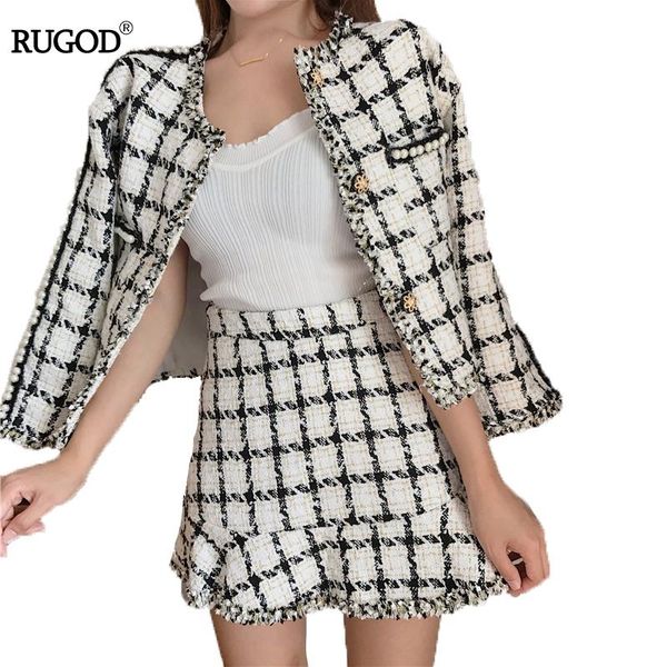women's suits & blazers rugod fashion plaid womens two piece sets 2021 long sleeve button short women + elastic waist skirt, White;black
women's suits & blazers rugod fashion plaid womens two piece sets 2021 long sleeve button short women + elastic waist skirt, White;black