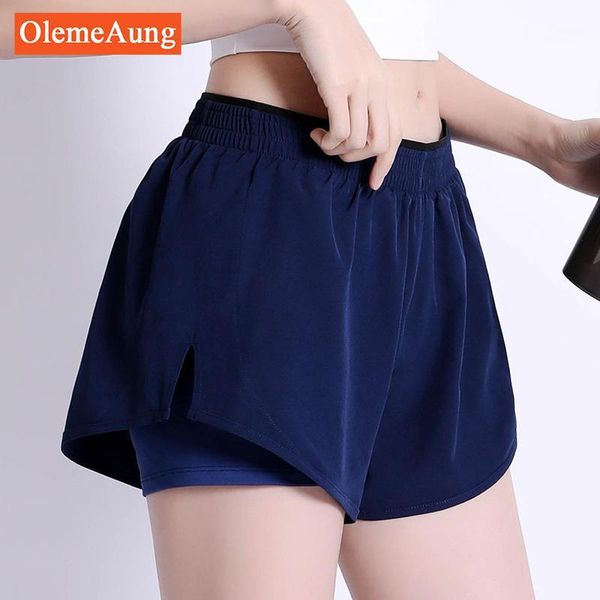 running shorts 2021 sports women's contrast color high waist double layer back zipper pockets athletic short panty1, Black;blue
running shorts 2021 sports women's contrast color high waist double layer back zipper pockets athletic short panty1, Black;blue