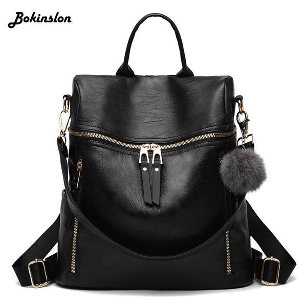 outdoor bags bokinslon double zipper pu leather bag ladies fashion backpack literary hair ball casual women
outdoor bags bokinslon double zipper pu leather bag ladies fashion backpack literary hair ball casual women