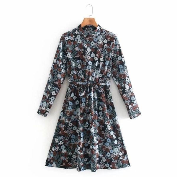 casual dresses women vintage digital printing sashes dress female stand collar long sleeve clothes loose vestido d6897, Black;gray
casual dresses women vintage digital printing sashes dress female stand collar long sleeve clothes loose vestido d6897, Black;gray