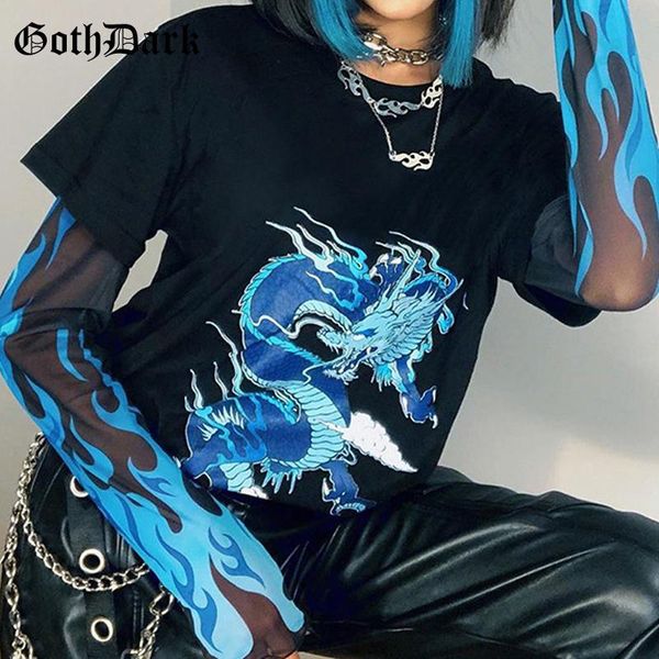 women's t-shirt goth dark harajuku gothic patchwork t-shirts e-girl aesthetic graphic printed y2k style mesh loose punk women streetwea, White
women's t-shirt goth dark harajuku gothic patchwork t-shirts e-girl aesthetic graphic printed y2k style mesh loose punk women streetwea, White