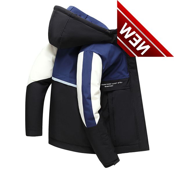 trend winter casual white duck down hooded men's jacket thicken parkas coat autumn warm windbreaker outwear bomber clothing, Black
trend winter casual white duck down hooded men's jacket thicken parkas coat autumn warm windbreaker outwear bomber clothing, Black