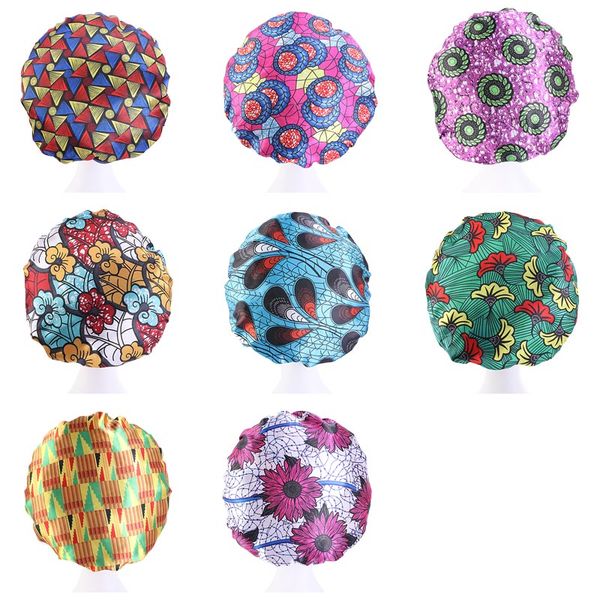 women wide band hair caps african pattern print silky bonnet cap soft night sleep hat ladies turban hair styling accessories, Blue;gray
women wide band hair caps african pattern print silky bonnet cap soft night sleep hat ladies turban hair styling accessories, Blue;gray