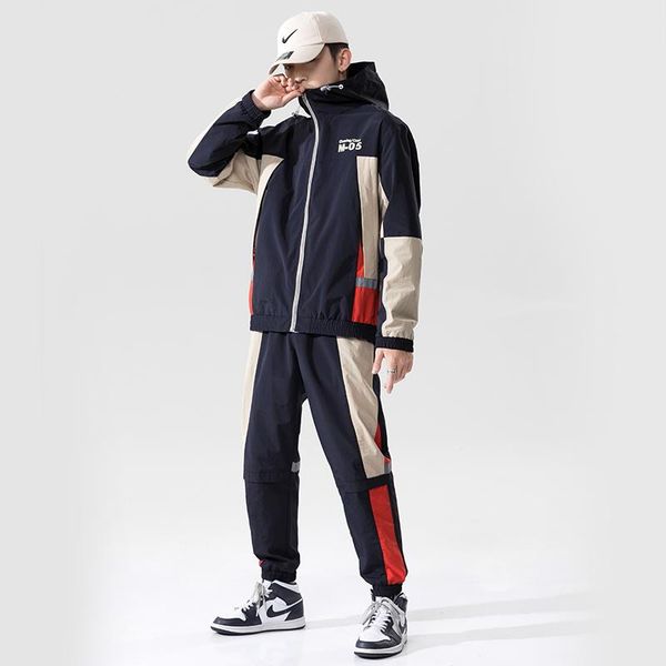 men's tracksuits tracksuit set men spring autumn sportswear suit hooded jacket+pant hip hop patchwork two piece for sweatsuit clothing, Gray
men's tracksuits tracksuit set men spring autumn sportswear suit hooded jacket+pant hip hop patchwork two piece for sweatsuit clothing, Gray
