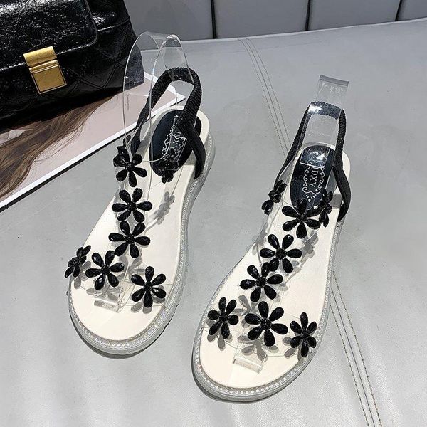 sandals women 2021 summer outdoor casual open toe platform beach female wedges transparent rhinestone roman shoes, Black
sandals women 2021 summer outdoor casual open toe platform beach female wedges transparent rhinestone roman shoes, Black