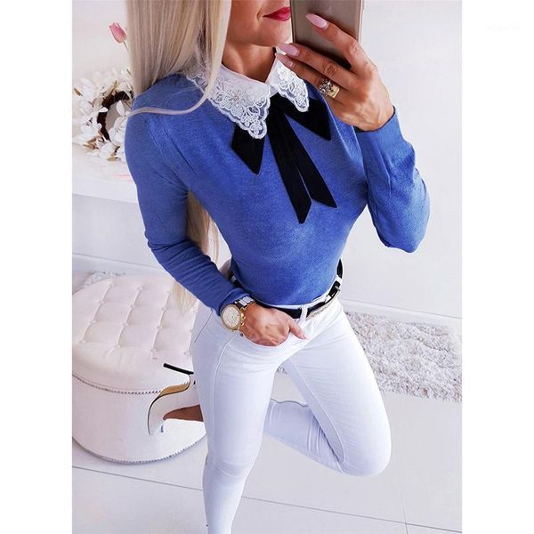 women slim autumn long sleeve casual lace turn-down collar bow patchwork shirt blusas ladies harajuku blouse sj4615m women's blouses &, White
women slim autumn long sleeve casual lace turn-down collar bow patchwork shirt blusas ladies harajuku blouse sj4615m women's blouses &, White