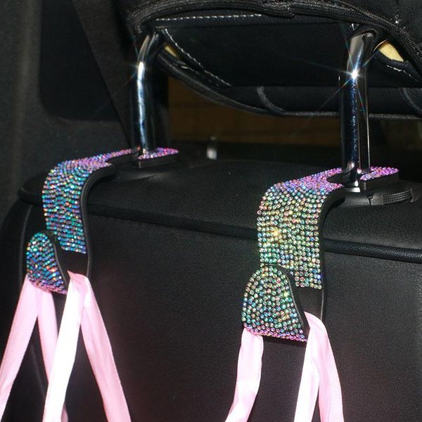car organizer 2pcs seat back hooks colorful white rhinestone bling storage holder auto for handbags coats
car organizer 2pcs seat back hooks colorful white rhinestone bling storage holder auto for handbags coats