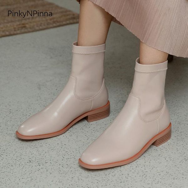 boots 2021 fall fashion super soft women stretchy leather ankle plus size party office classic chic short booties slip on, Black
boots 2021 fall fashion super soft women stretchy leather ankle plus size party office classic chic short booties slip on, Black