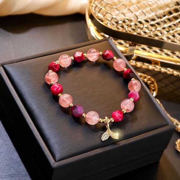 beaded, strands charm sweet beaded fishtail bracelet women girl fashion simple creative crystal bangles wrist accessories jewel, Black
beaded, strands charm sweet beaded fishtail bracelet women girl fashion simple creative crystal bangles wrist accessories jewel, Black