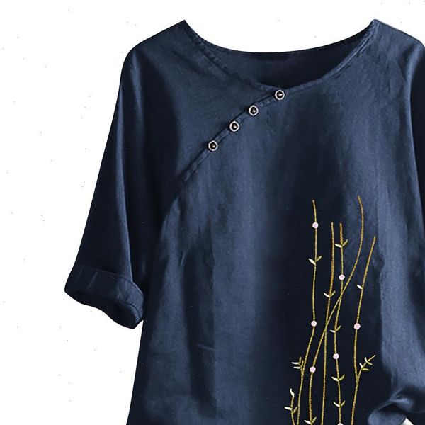 womens blouse loose flower embroidery button plus size boho tanic womens clothing women blouse 2021 blusones de mujer boho, White
womens blouse loose flower embroidery button plus size boho tanic womens clothing women blouse 2021 blusones de mujer boho, White