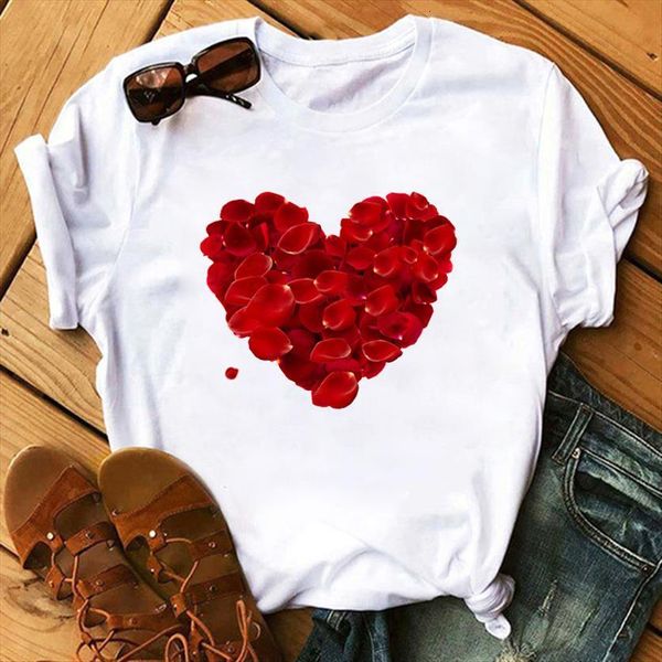 maycaur red heart rose women t shirt print tshirts summer casual funny short sleeve shirts 90s kawaii ulzzang valentines day, White
maycaur red heart rose women t shirt print tshirts summer casual funny short sleeve shirts 90s kawaii ulzzang valentines day, White