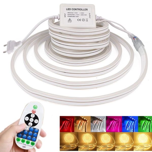 dimmable neon led light strip 220v smd2835 120leds/m waterproof neon sign flexible led ribbon strip with remote control
dimmable neon led light strip 220v smd2835 120leds/m waterproof neon sign flexible led ribbon strip with remote control