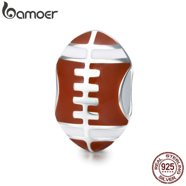 bamoer sport collection 100% 925 sterling silver american football sport ball charm beads fit charm bracelet diy jewelry scc442 q0531, Black
bamoer sport collection 100% 925 sterling silver american football sport ball charm beads fit charm bracelet diy jewelry scc442 q0531, Black