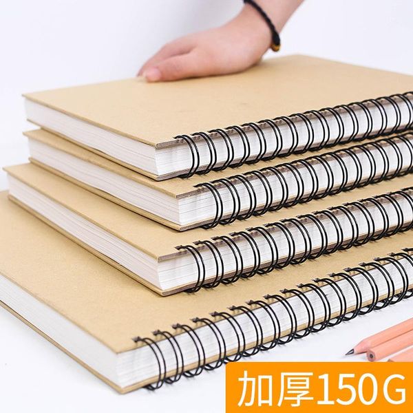 notepads 2021 a4/16k sketchbook spiral notebook inner blank kraft paper cover school supplies pencil drawing notepad, Purple;pink
notepads 2021 a4/16k sketchbook spiral notebook inner blank kraft paper cover school supplies pencil drawing notepad, Purple;pink